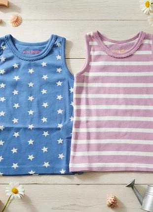 Набор 2 шт новая майка mini boden девочке 1.5-2 г 18‐24 м 86-92 см сток