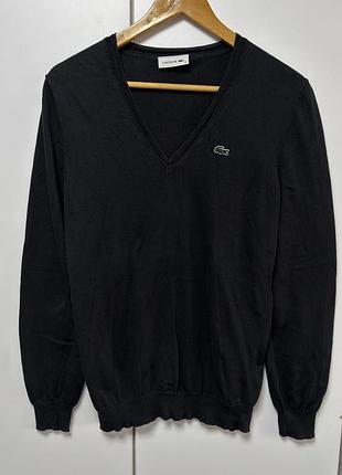 Легкий светр lacoste чорний