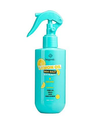Спрей для волосся bogenia lemon oil sea salt extract hair spray, 220 мл