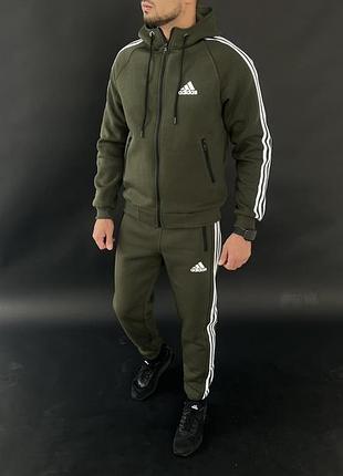 Мужской теплый спортивный костюм adidas