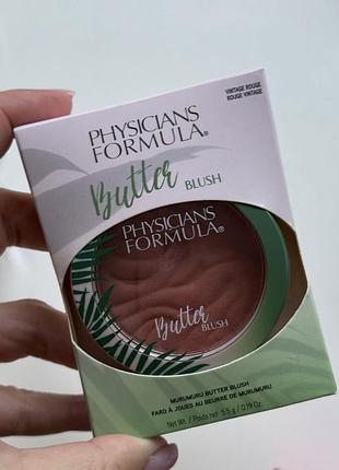 Рум'яна physicians formula murumuru butter blush vintage rouge 5,5 гр