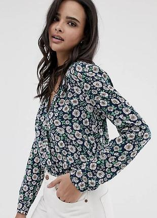 Цветочная легкая блуза esprit, m