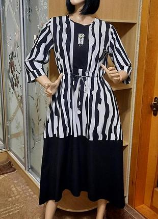Сукня bize fashion р. l бавовна  з  поясом та кишенями
