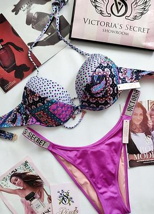 Купальник victoria's secret 32d 70d 75c m 34c зі стразами бразильянки