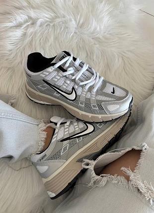 Nike p-6000 dark silver beige