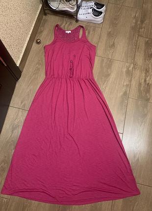 Сарафан максі papaya holiday колір фуксія віскоза котон xl xxl 💕