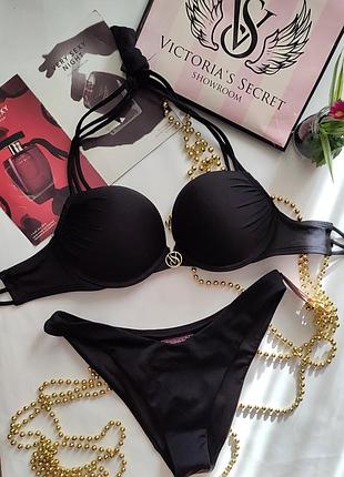 Victoria's secret xs s m l 36 38 75b 34b bombshell купальник с двойным пуш ап большой