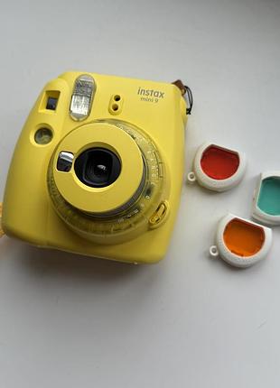 Fujifilm instax mini 9 жовтий, три лінзи, коробка