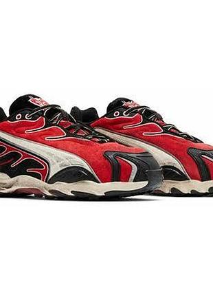 Кроссовки puma inhale x a$ap rocky, black/pop red размер 41-45