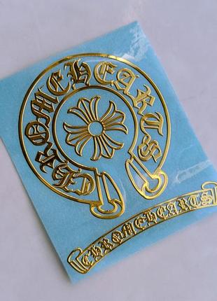 Наклейка золота chrome hearts signature