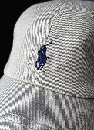 Кепка унісекс чоловіча жіноча polo ralph lauren бежева
