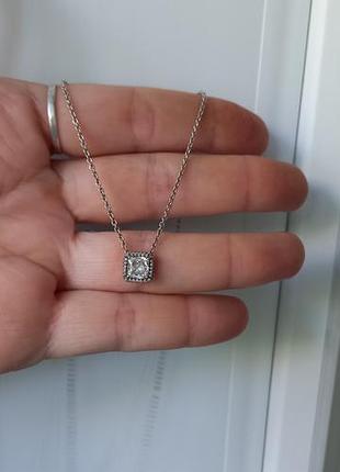 Pandora 925 серебро серебряное колье, чокер цепочка кулон