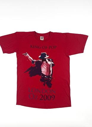 Чоловіча футболка michael jackson vintage pop band  tee merch 2009 рік тур london