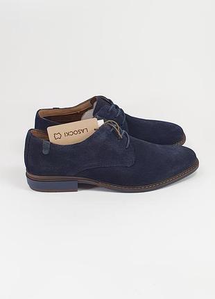 Мужские замшевые туфли lasocki 42 27.5 см 8 uk синие
