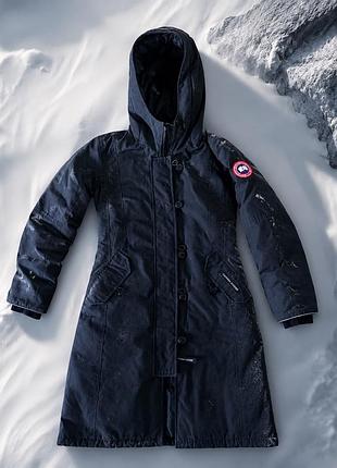 Натуральный пуховик canada goose на 7-8 лет