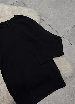 Чорний лонгслив h&m 3