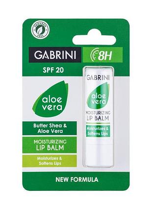 Універсальний бальзам для губ з spf 20 gabrini алое, 5 г (liv594111)