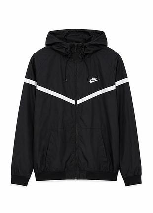Mens nike tech woven windrunner black jacket size l чоловіча куртка вітровка найк розмір л мужская ветровка