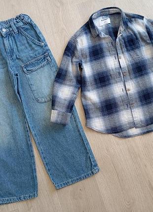 Сорочка, рубашка gap, джинси zara 7 років