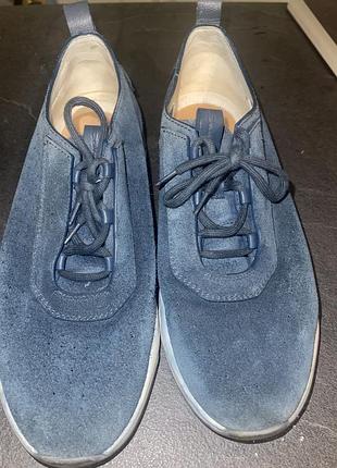 Преміальні замшеві кросівки santoni з nfc-чипом (100% оригінал)