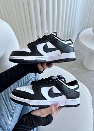 Кросівки dunk low panda w white/black