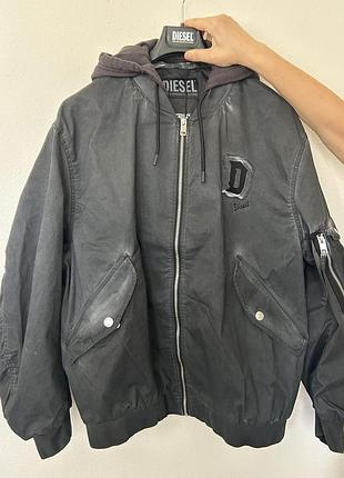 Куртка чоловіча diesel j-common-out чорна оригінал xxl,xl,l