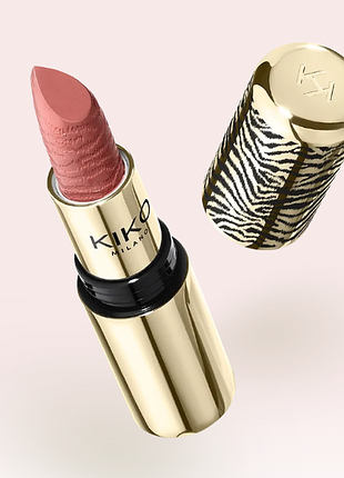 Помада kiko milano x just cavalli wild-kisser lipstick spf 30 — 01 rebel mauve (000277-01)