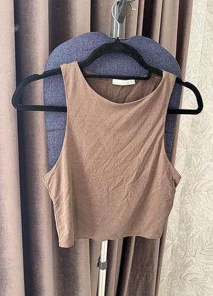 Шоколадний топ , розмір s, маленька m, zara