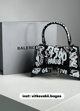 Сумочка hourglass small handbag graffiti in black🖤