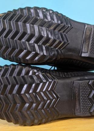 Ботинки кожаные резиновые непромокаемые sorel cheyanne, waterproof6 фото