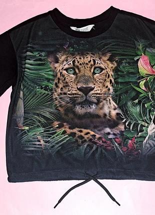 Новая укороченная футболка"h&m"(8-10лет)
