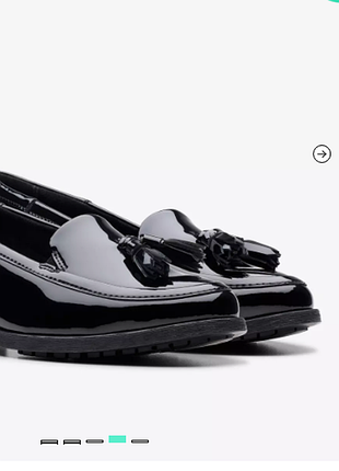 Clarks черные лакированные кожаные туфли лоферы с кисточками