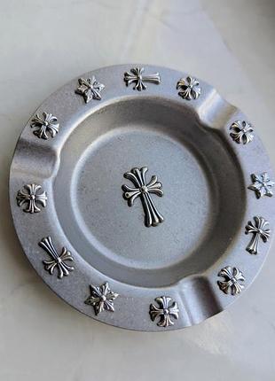 Попільничка silver chrome hearts multi crosses