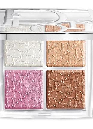 Палетка хайлайтерів dior backstage glow face palette highlight&blush оригінал