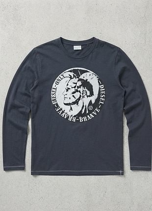 Чоловічий лонгслів diesel "only the brave"