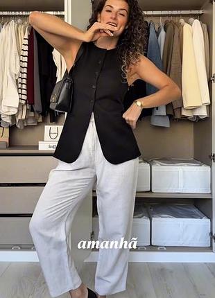 H&m стильний подовжений жилет нова колекція