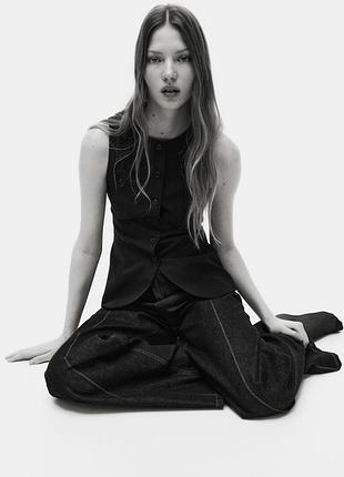 H&m стильний подовжений жилет нова колекція