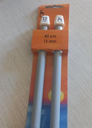 Спицы прямые 12 мм 40 см