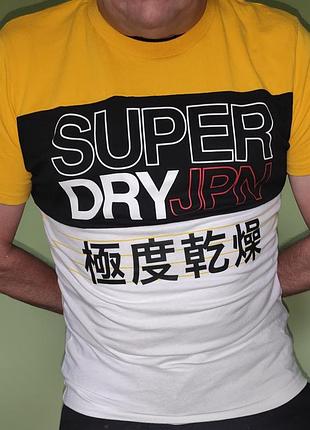 Новая сток катон стильная фирменная футболка superdry.м-л