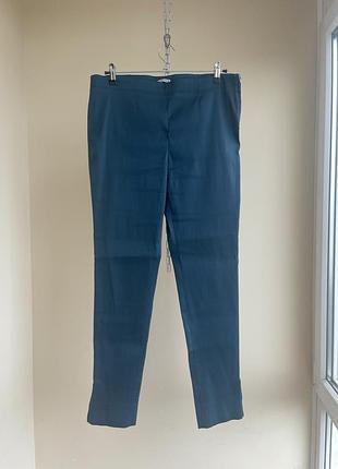 Жіночі приталені слім штани брюки miu miu s/s 2013 cigarette slim fit technical fabric trousers pants 46 it l xl