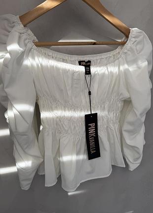 Романтична нова гарна блуза pink vanilla, м
