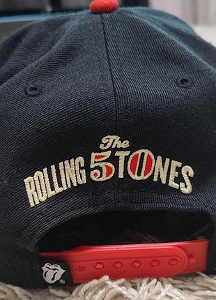 Мужская лимитированная бейсболка the rolling stones (с логотипом 50-летия) регулируемая, черная.