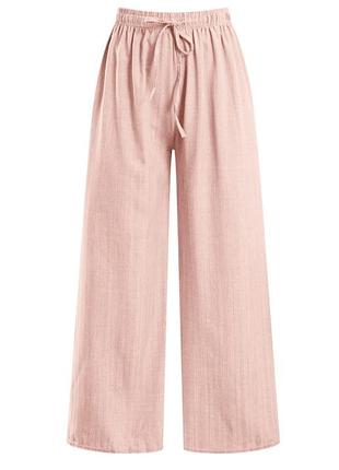 Льняные брюки палаццо h&amp;m