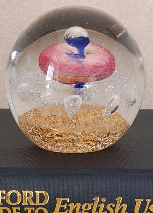Пресс-папье диаметр 7,4 см шотландский бренд caithness glass (большаябритания)