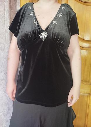 Блуза бархат bm collection