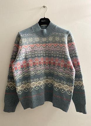 Woolovers 🩵🩷 светр fair isle nordic візерунок