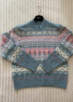 Woolovers 🩵🩷 светр fair isle nordic візерунок