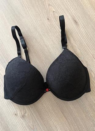 Чорний мереживний бюстгальтер primark
