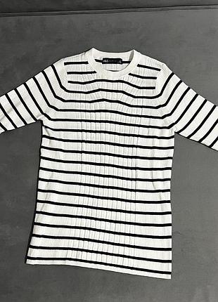 Стильнуа трикотажна кофта m&s (marks & spencer) в смужку