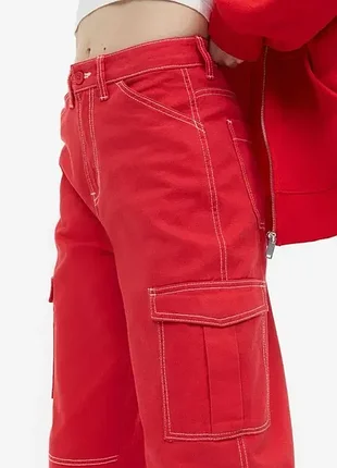Штаны джинсы zara cargo strainght